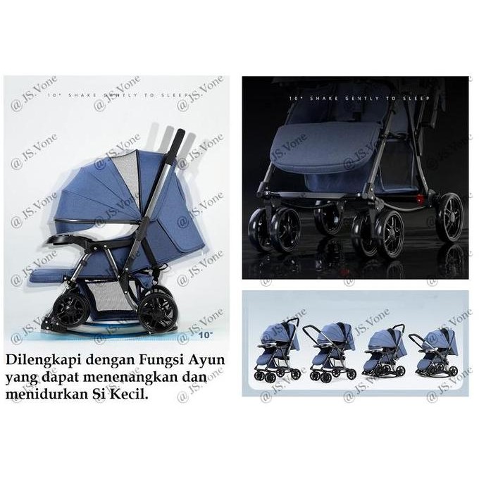 Kereta Dorong Bayi Ayun / Stroller Nevi Baby Reversible - Dua / 2 Arah