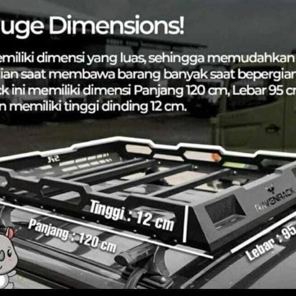 roof raven rack orinal keranjang bagasi atas mobil RUSH