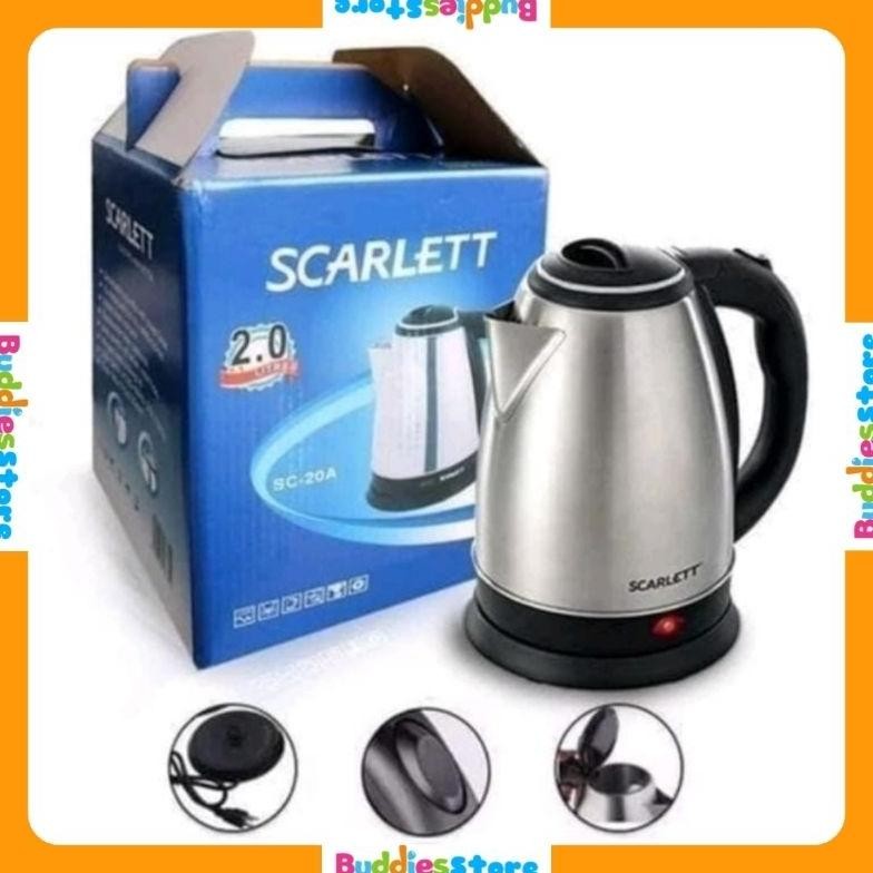 TEKO AIR PANAS LISTRIK KETTLE - TEKO LISTRIK PEMANAS AIR STAINLESS STEEL