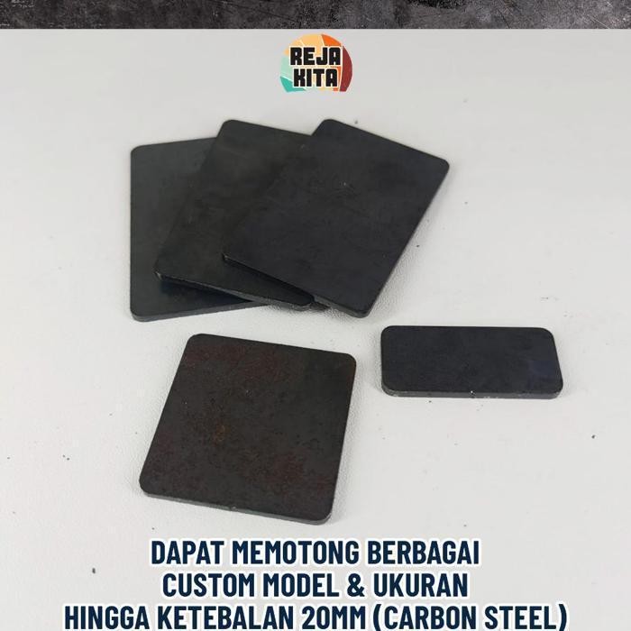 Flash Sale Plat Besi / Carbon Steel -- Tebal 5Mm -- Custom (Kelipatan 10Cm X 10Cm) Iq45