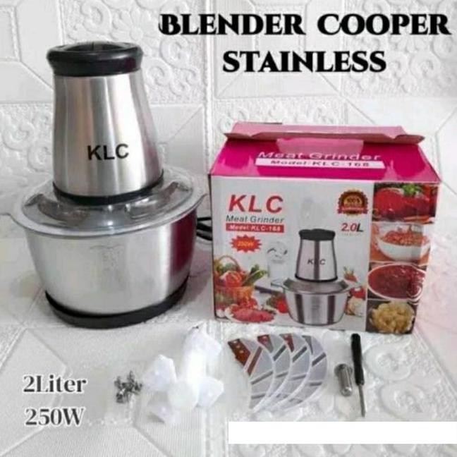 Blender Penggiling Daging Chopper Stainless Elektrik Meat Grinder Klc168 Klc168
