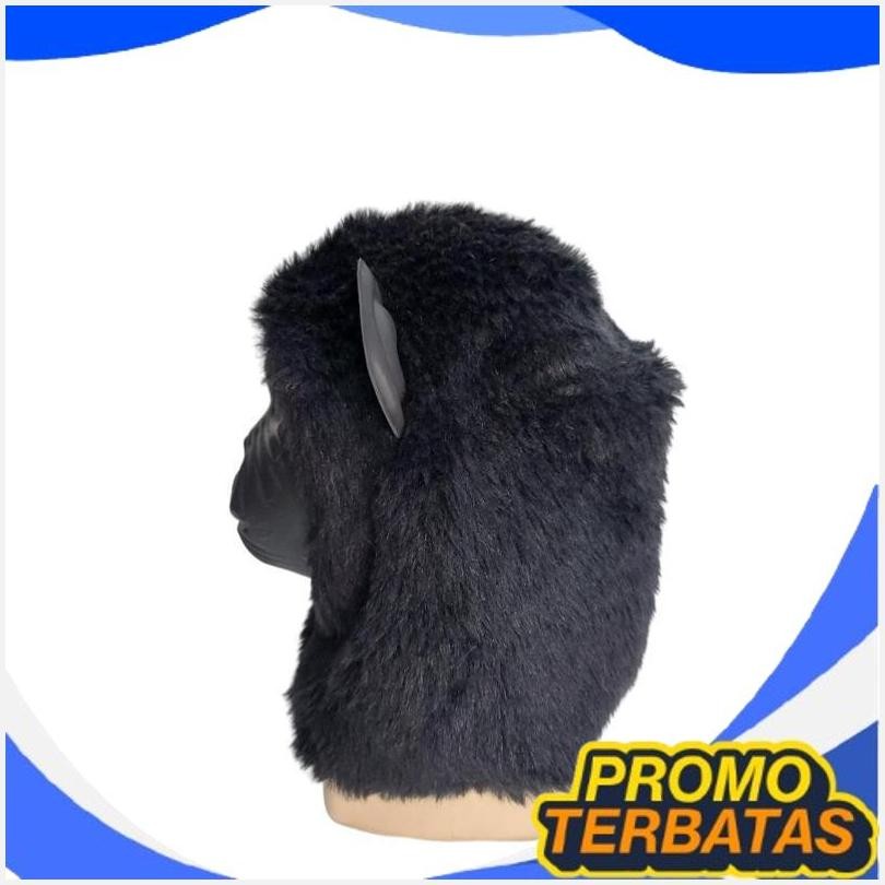HOT ITEMS TOPENG MONYET BULU REALISTIS DEWASA | Masker Gorila Cosplay Kostum Karnaval Lucu Viral