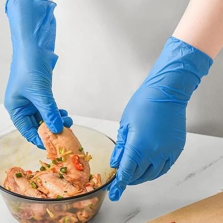 Terlaris 100pcs Biru Sarung Tangan Nitrile /S-M-L-X Sarung Tangan Medis/Sarung Tangan Latex/Sarung T