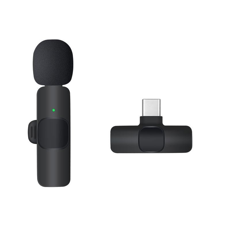 Miliki - Mic Wireless Smartphone Clip On Vlog Lavalier Microphone Wireless Mic Bluetooth Youtuber Ti