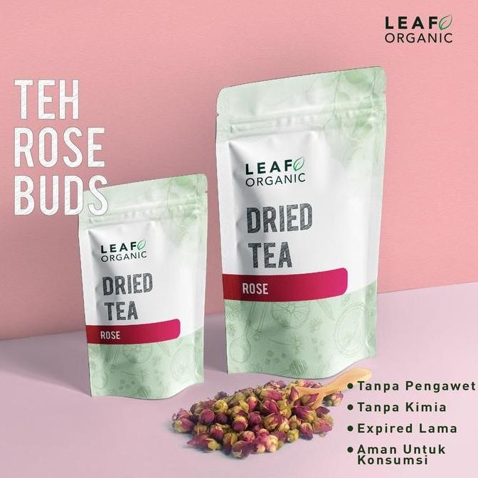 New Teh Premium Bunga Rose Mawar LEAF ORGANIC Dried Flower Tea Kering Murni Organik