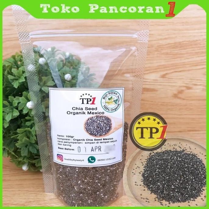 New Chia Seed /Organic Black Chia Seed 100gr / Chiaseed Hitam Organik PREM
