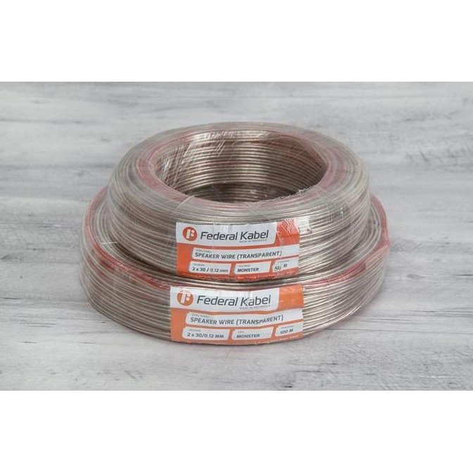 New Promo Federal Kabel Speaker (Silver Shadow) 2X30/0.12Mm 100M