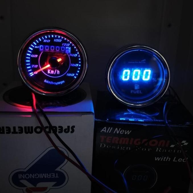 Speedometer Kilometer Jarum Amper Bensin Digital Paketan Led All Motor
