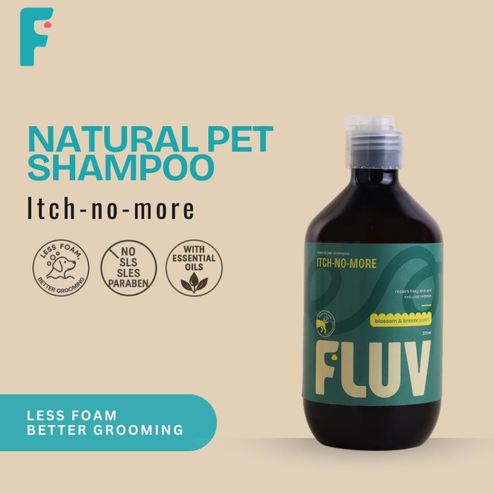 Fluv Natural Pet Shampoo Itchnomore 275 Ml Shampoo Anjing Kucing Anti Gatal