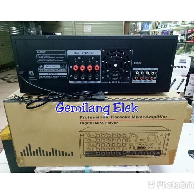 Amplifier Karaoke Black Spider Ka 996 Bluetooth