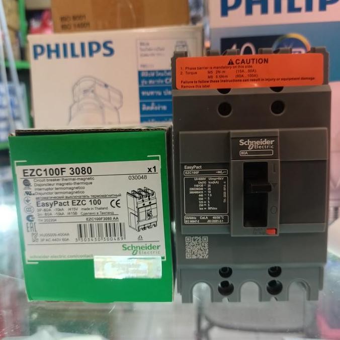 Promo MCCB SCHNEIDER EZC 3P 80A COD