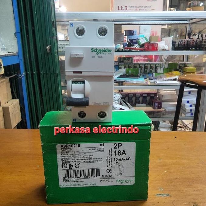 Promo RCCB ELCB SCHNEIDER 2P 16A 10MA A9R10216 COD