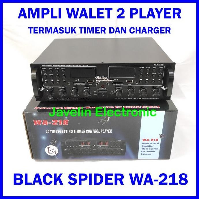 Ampli Walet Black Spider Bs Wa 218 / Amplifier Walet Bs Wa218