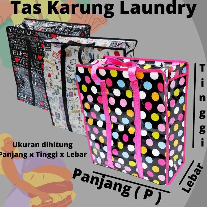 Tas KARUNG LAUNDRY BELANJA Besar Jumbo Tas Londry Karung Terpal Jumbo