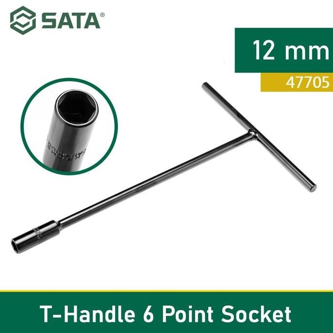 Kunci T 6Pt Socket 12 Mm T-Handle 47705 Sata Tools