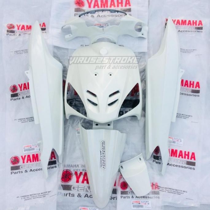 Body Bodi Halus Putih Full Set Yamaha Mio Lama Sporty Original 5TL GE