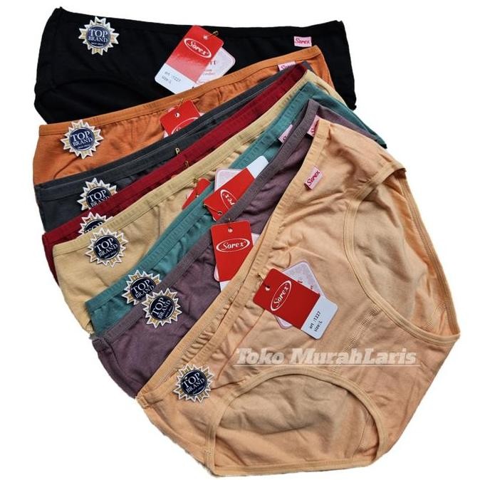 Promo Cd Wanita Dewasa Sorex Lusinan 1227 Bahan Katun | Cd Cewek Sorek Midi Mid Waist Model Pinggang