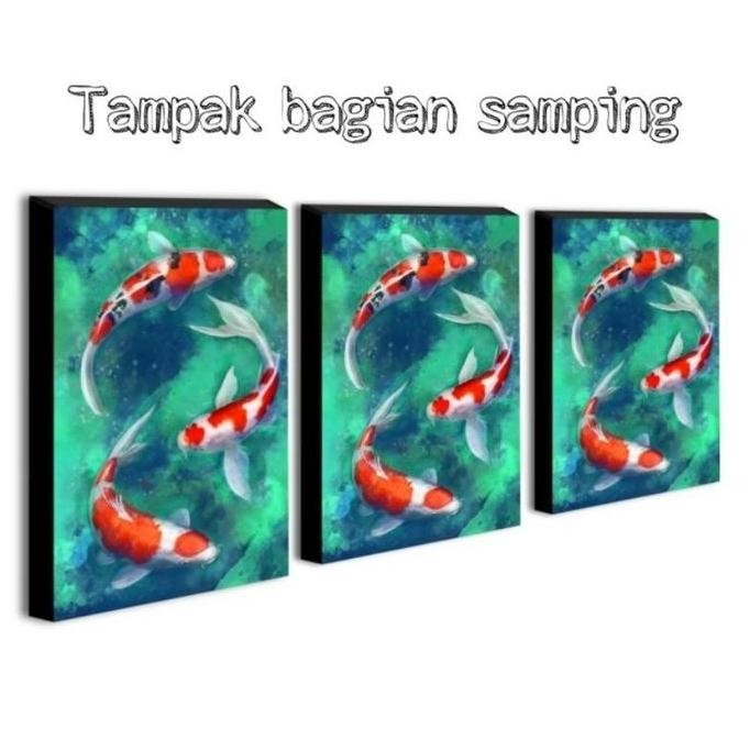 NEW - Hiasan dinding kamar gambar gitar ukuran 60x40 bingkai kayu, Dekorasi dinding studio musik uku