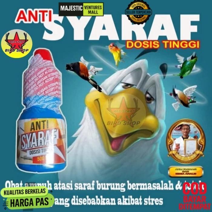 Premium Anti Syaraf Dosis Tinggi 500Mg Bmw Obat Tetelo Celeng Burung Ayam Atasi Penyakit Saraf Disko