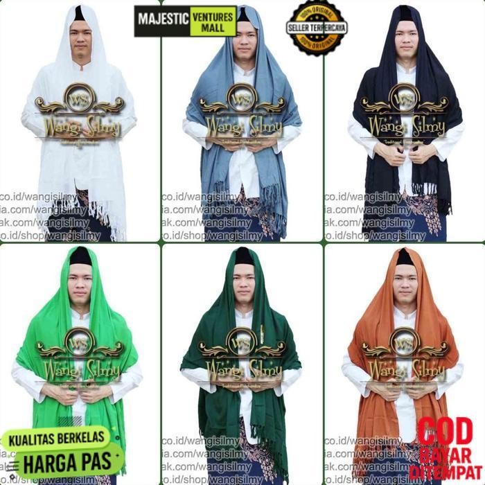 Premium Bisa Cod Sorban Rida Polos Panjang Rayon Surban Habib Kashmiri Polos Prermium