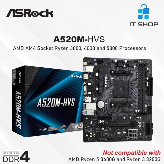Motherboard Asrock A520M-HVS