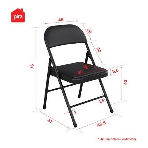 Kursi Lipat Putih / Kursi Lipat Pira / Kursi Kantor Lipat / Folding Chair