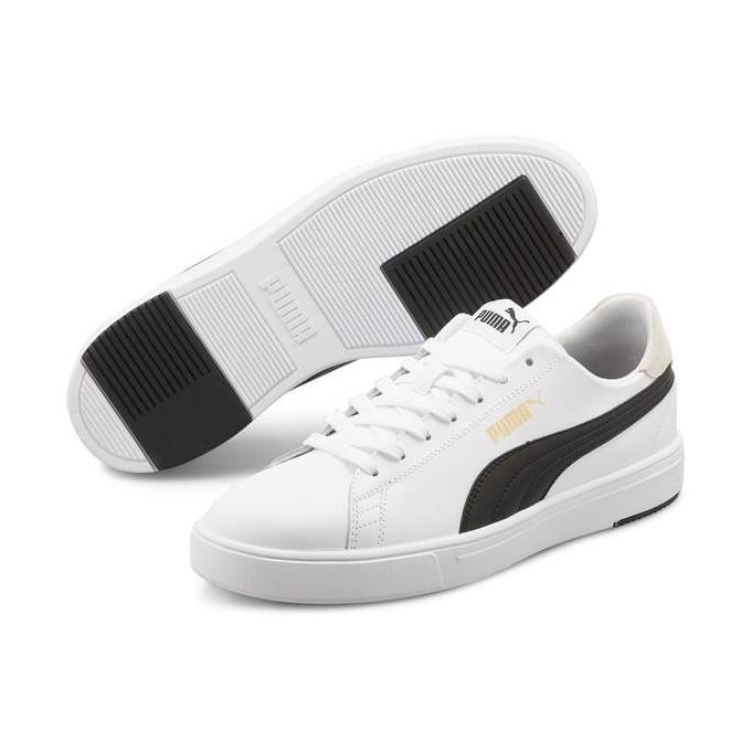 Puma Sepatu Trainer Serve Pro Lite White-Black-Team Gold