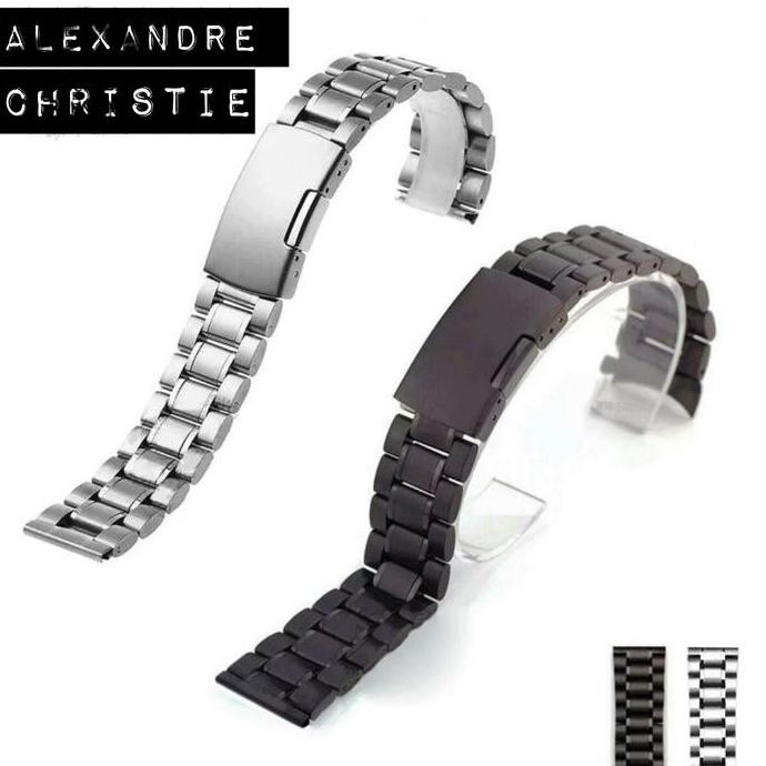 Tali Strap Jam Tangan Pria Rantai Steel Fossil Seiko Alexandre Casio TEG