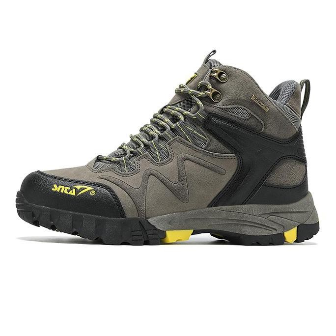 Sepatu Gunung Snta 496 Grey Yellow Boot Hiking / Trekking / Outdoor