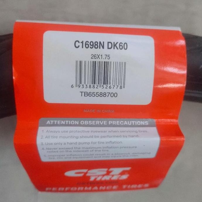 Ban Luar Sepeda Mtb 26 X 1.75 Cst Captain