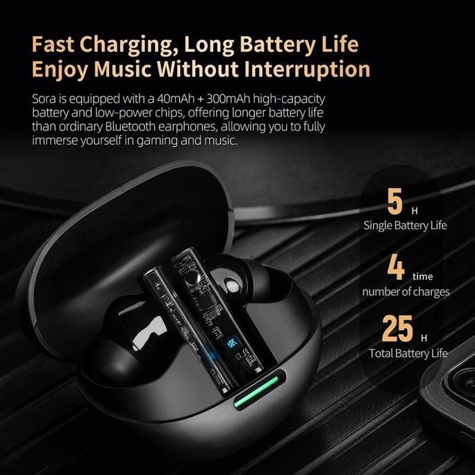 Kz Sora Bluetooth Earphone Tws Bluetooth 5.4 High Quality Wireless