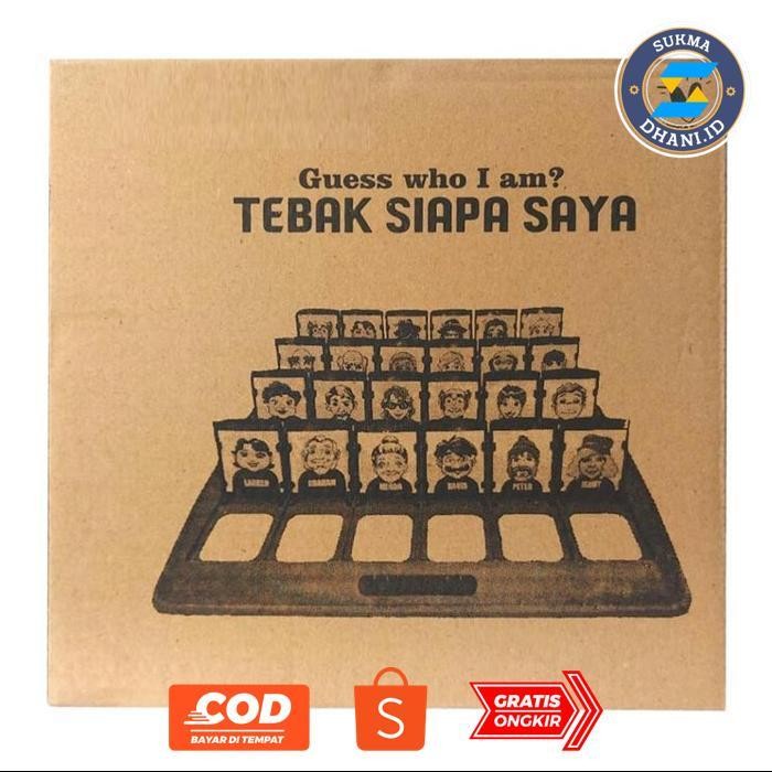 vf-52 Mainan Anak Tebak Gambar Board Game  Who is it - Mainan Tebakan Gambar 1556 RM Viral