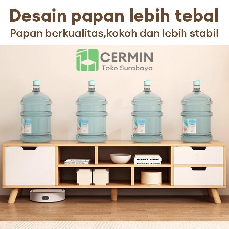 Pengiriman Dari SurabayaMeja TV kayu MDF TV Multifungsi Rak Tv Minimalis Bufet Tv Minimalis Kayu Mod