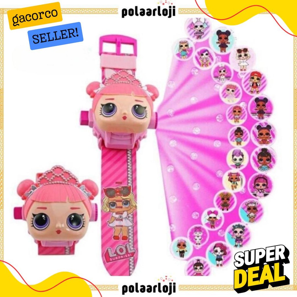 50% Off Pa Banyak Motif Jam Tangan Anak Laser Proyektor Led Digital Kepala Jumbo Karakter Lol Avenge