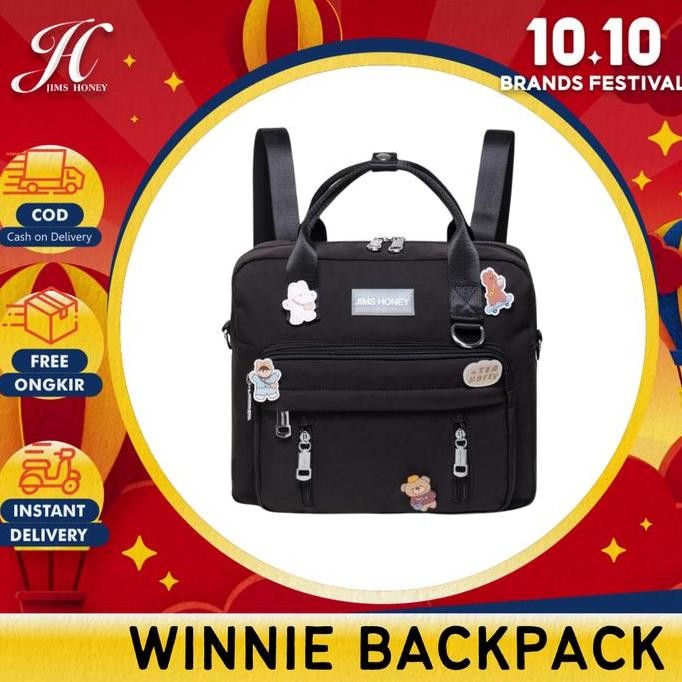 Promo JIMS HONEY Tas Ransel Wanita WINNIE PLUS BACKPACK Kulit COD