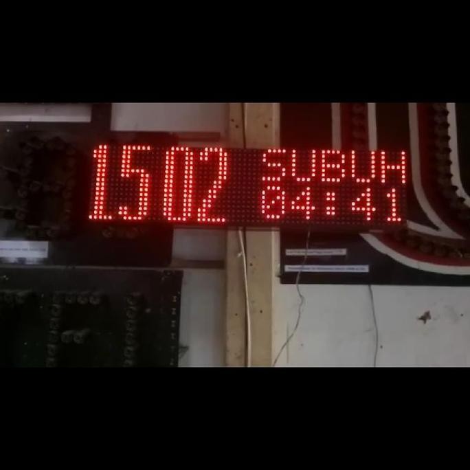 Jam dan jadwal sholat running text