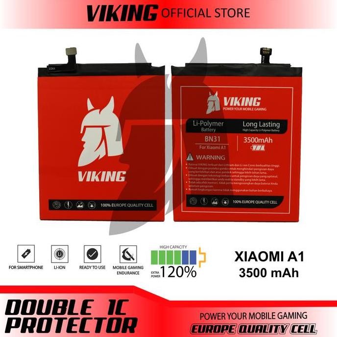 Viking Baterai Redmi Note 5A - Note 5A Prime Bn31 Double Power