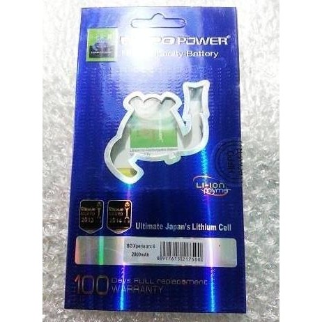 Hippo Baterai Ba750 Sony Xperia Arc S 2000 Mah