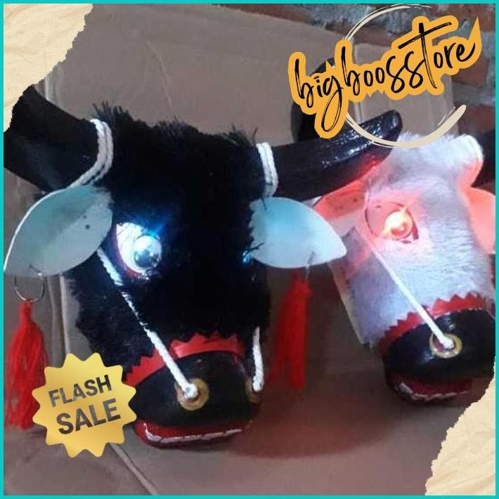 SALE Mainan Anak Bantengan Mata Menyala  | Jaranan | Kuda kepang | Kuda Lumping | Topeng Banteng Kay