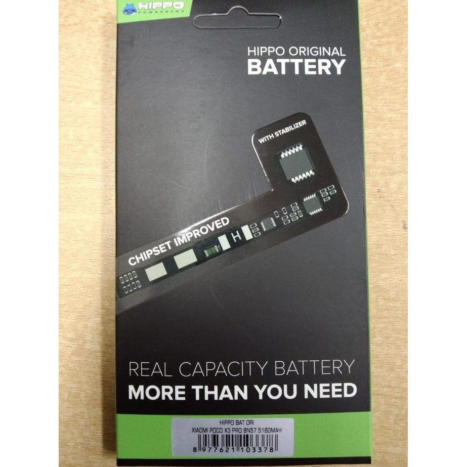 Hippo Baterai Bn57 5160 Mah Baterai Battery Poco X3 Pro Original Cell