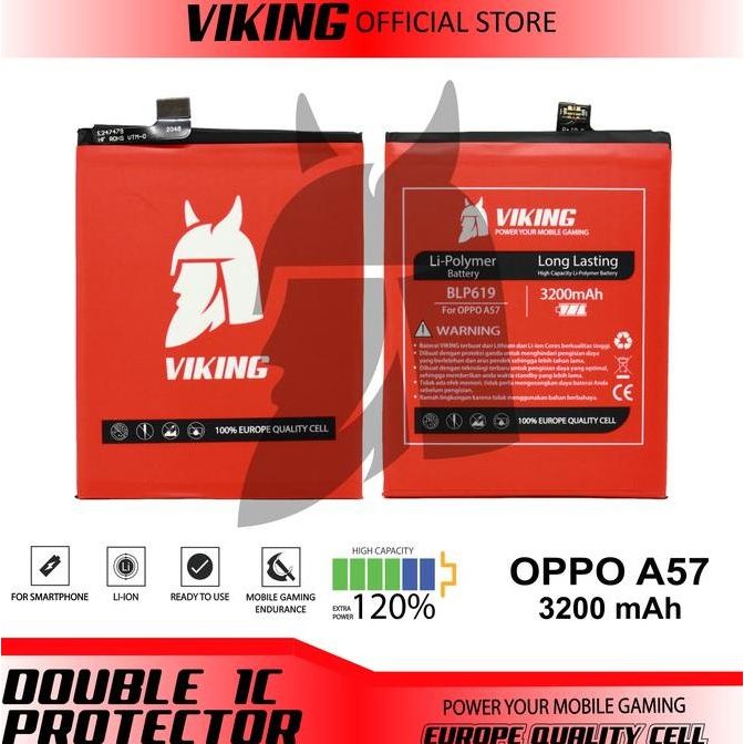 Viking Baterai Oppo A57 - A39 Blp619 Double Power