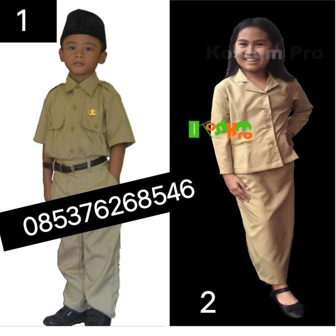 Baju Kostum Profesi Guru Untuk Anak Perempuan Dan Laki Laki