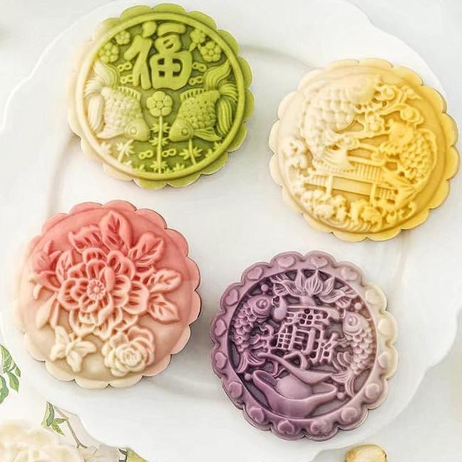 BARANG BARU CETAKAN MOONCAKE 100GR CETAKAN MOONCAKE CETAKAN KUE BULAN 100GR