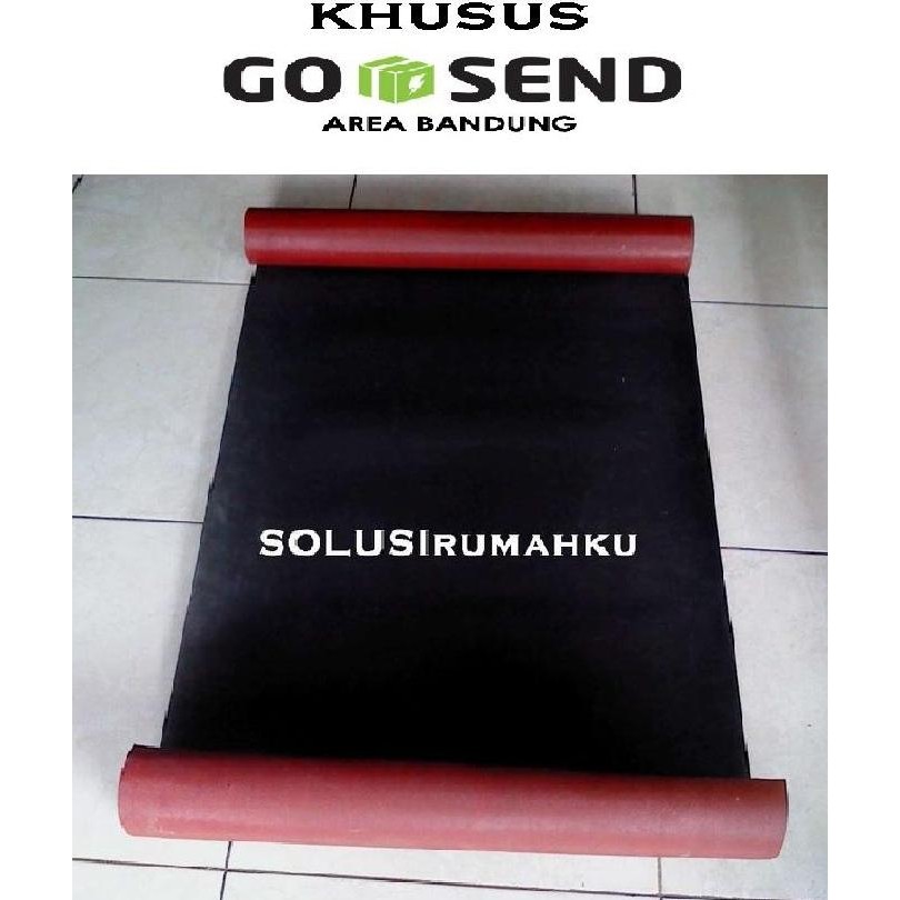 [GOJEK] 1 ROLL Karpet Talang 90 cm Lapis Merah Hitam / Tiber Talang