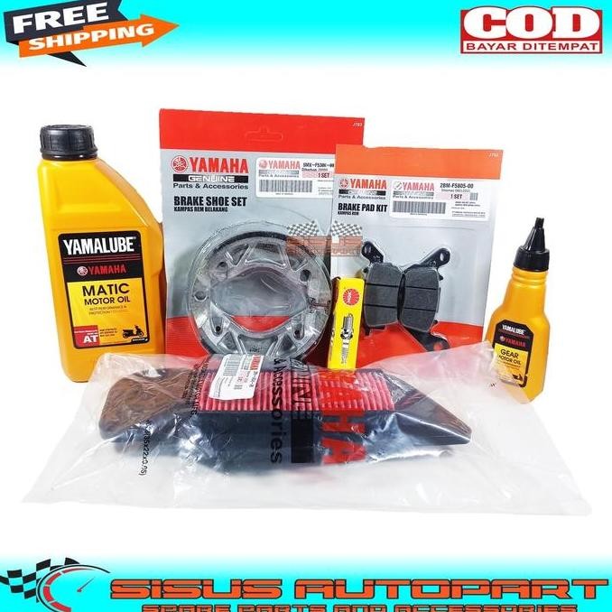 DV140 - PAKET SERVICE MIO M3 MIO Z MIO GT 125 SOUL GT 125 XRIDE 125 FINO 125 / PAKET KAMPAS REM OLI 