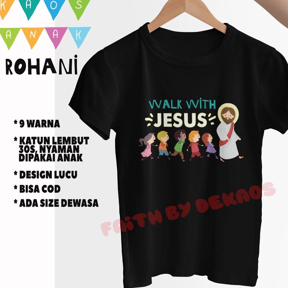 Update - KAOS ROHANI ANAK / KAOS PASKAH ANAK / KAOS NATAL ANAK / KAOS ROHANI KRISTEN / KAOS JESUS / 