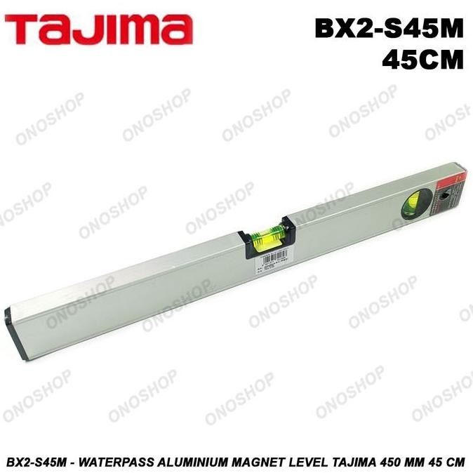 BX2-S45M - Waterpass Aluminium Magnet Level Tajima 450 mm 45 cm