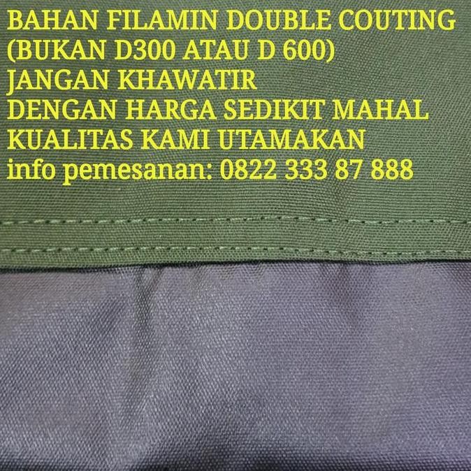 Tas/sarung velbed(bahan filamin standar tni)