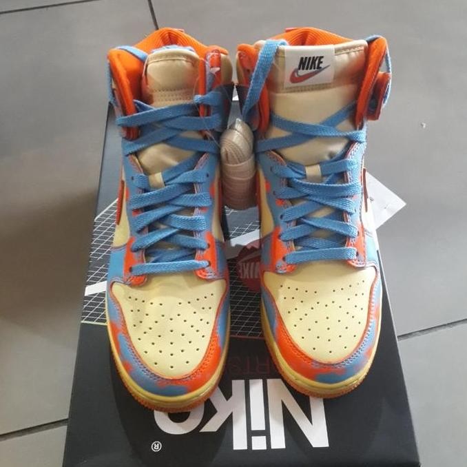 Nike Dunk High 1985 Orange Blue Original Sneakers