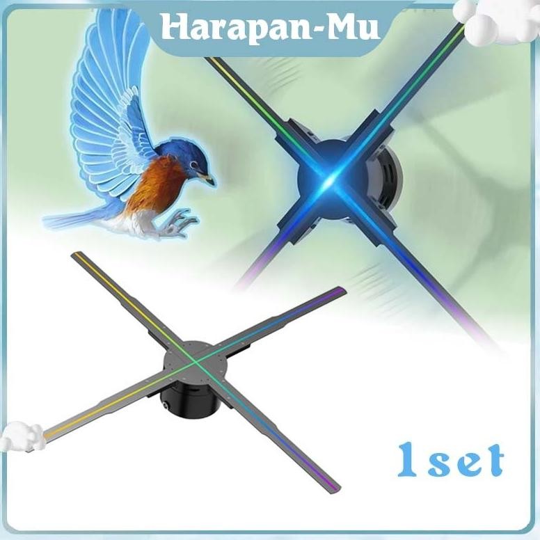 SENHA Hologram 3D Proyektor / Iklan Video Animasi 3 Dimensi / Hologram 3D Fan Display